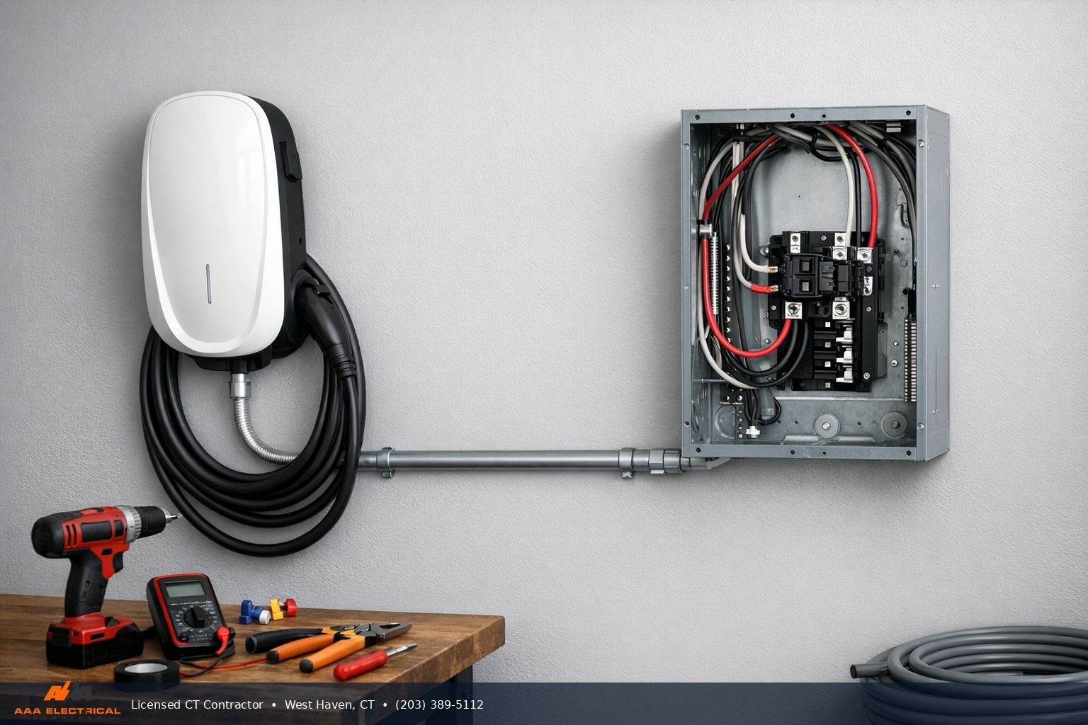 EV charger installation cost breakdown for Connecticut homes