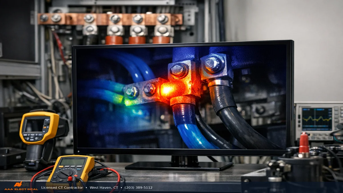 What infrared electrical inspections find — thermal imaging results