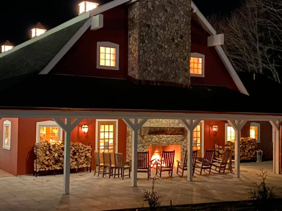 The Homestead at Weston nighttime exterior