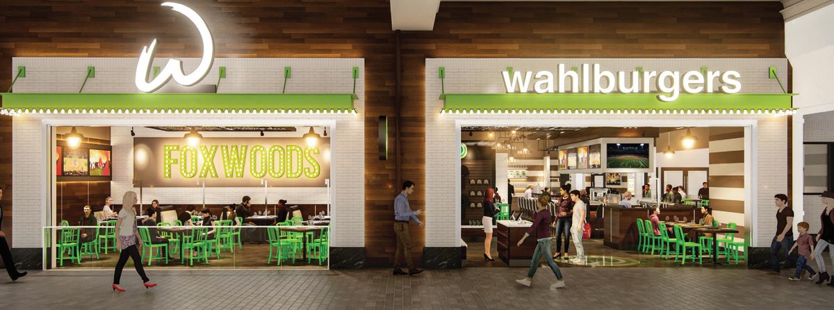 Wahlburgers restaurant electrical buildout at Foxwoods